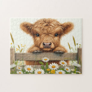 Baby Highland Cow Jigsaw Puzzle