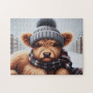 Baby Highland Cow Jigsaw Puzzle