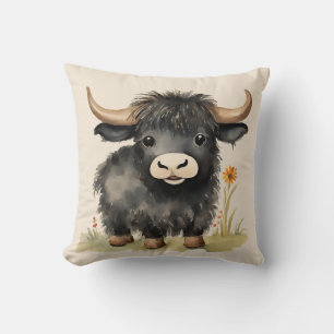 Baby Highland Cow Neutral Cushion