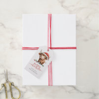 Baby Highland Cow Santa Script Merry Christmas