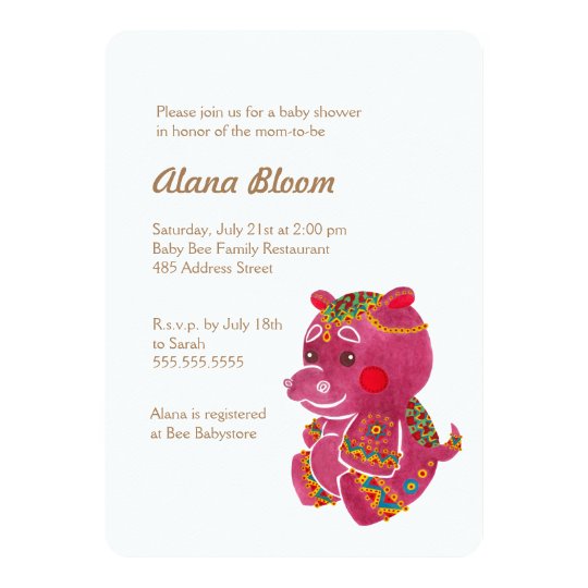 Baby Hippo Card