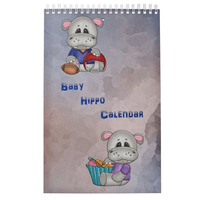 Baby Hippo Children's Calendar (Cover)