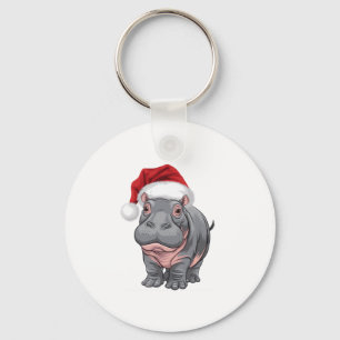 Baby Hippo Moo Deng Christmas Shirt For Kids , Wom Key Ring