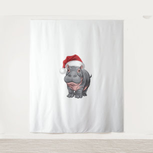 Baby Hippo Moo Deng Christmas Shirt For Kids , Wom Tapestry