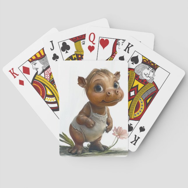 Baby Hippo Playing Cards (Back)