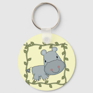 Baby Hippo T-shirts and Gifts Key Ring