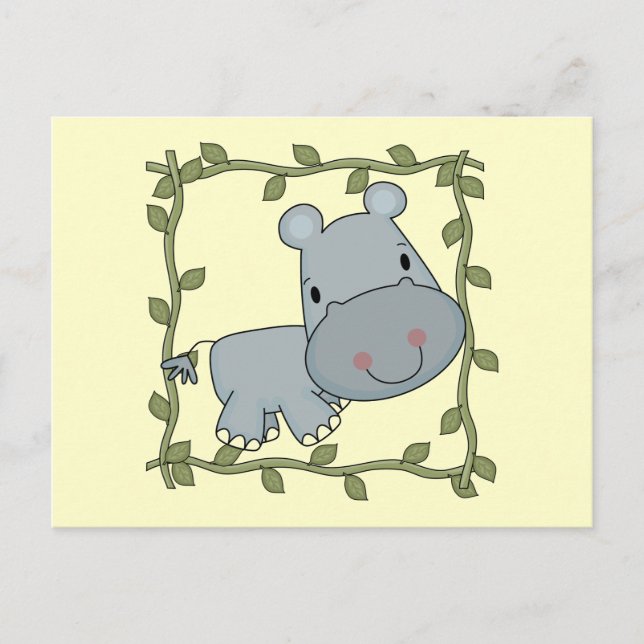 Baby Hippo T-shirts and Gifts Postcard (Front)