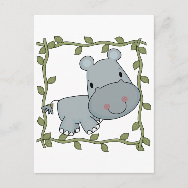 Baby Hippo T-shirts and Gifts Postcard (Front)