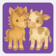 Baby Horse and Baby Cow