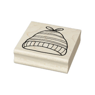 Baby Hospital Hat Rubber Stamp