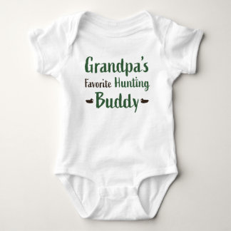 Baby Hunting by Grandpa Jersey Bodysuit Shirt