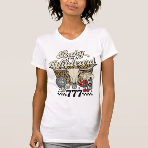 Baby Im a Wildcard Vintage Western Casino Shirt