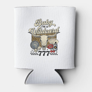 Baby Im a Wildcard Vintage Western Casino Shirt Can Cooler