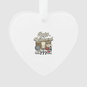 Baby Im a Wildcard Vintage Western Casino Shirt Ornament