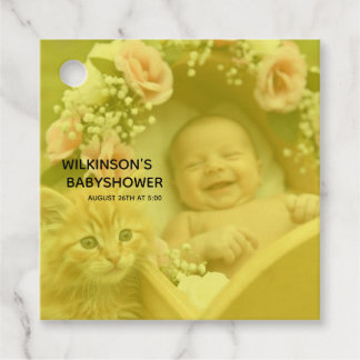 Baby Image Baby Shower Favour Tags
