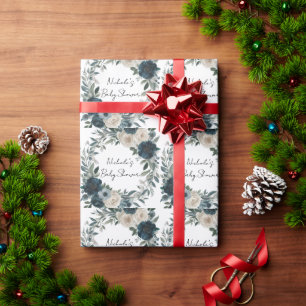 Baby In Bloom: A Garden-inspired Baby Shower Wrapping Paper