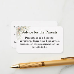 Baby in Bloom Advice for the Parents Card