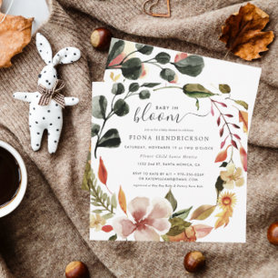 Baby in Bloom   Autumn Florals Baby Shower