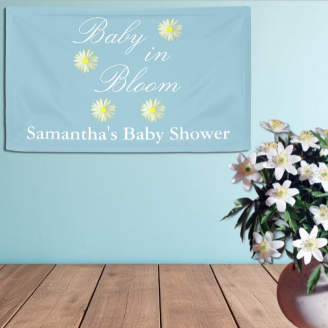 Baby In Bloom Baby Shower Banner (Creator Uploaded)