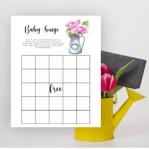 Baby in bloom! Baby shower bingo game