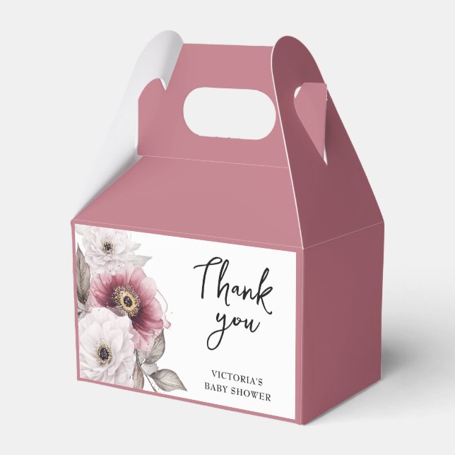 Baby in Bloom Baby Shower Favour Box (Front Side)