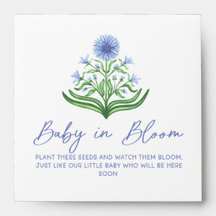 Baby in Bloom Baby Shower Flower Seed Favors Envelope