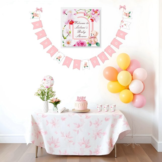 Baby in Bloom baby shower for a girl Bunting (Creator Uploaded)