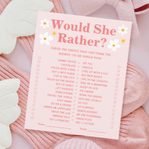 Baby in Bloom Baby Shower Game Would she rather