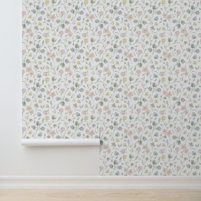 Baby in Bloom Baby Shower Gender Neutral Wallpaper (Application)
