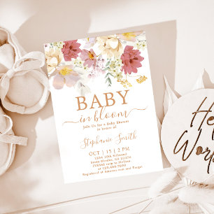 Baby in Bloom Baby Shower Girl Invitation