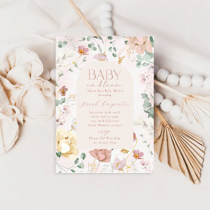 Baby in Bloom Baby Shower Girl Invitation