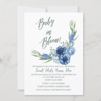 Baby in Bloom! Baby Shower Invitation