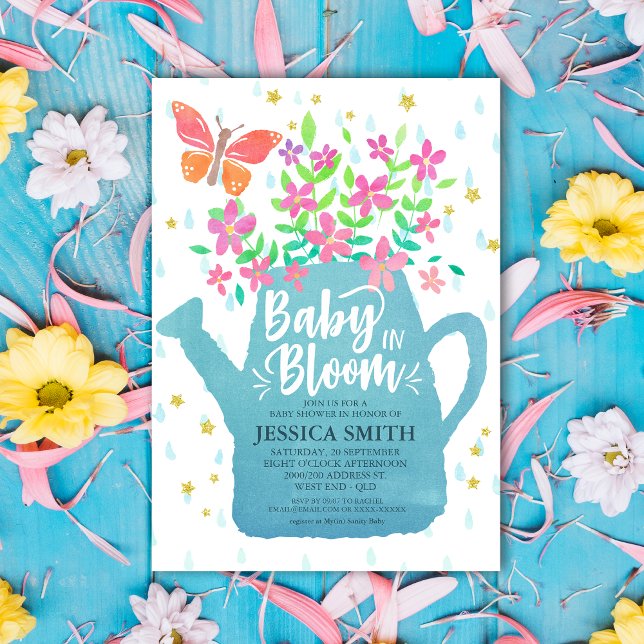 Baby in Bloom Baby Shower Invitation (Creator Uploaded)