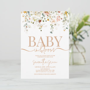 Baby in bloom Baby Shower Invitation