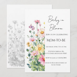 Baby in Bloom - Baby Shower Invitation