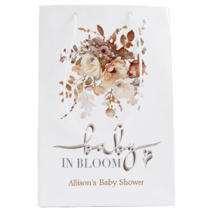 Baby in Bloom Baby Shower  Medium Gift Bag