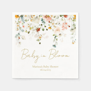 Baby in Bloom Baby Shower Napkin