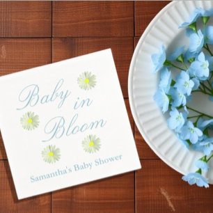 Baby In Bloom Baby Shower Napkin