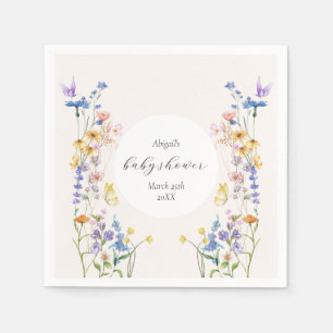 Baby in bloom baby shower napkins