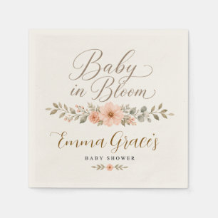 Baby in Bloom Baby Shower Napkins