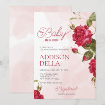 Baby In Bloom Baby Shower Spring summer floral