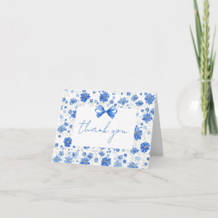 Baby in bloom baby shower thank you card