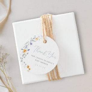 Baby in Bloom Baby Shower Thank You Favour Tags