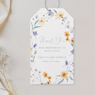 Baby in Bloom Baby Shower Thank You Gift Tags