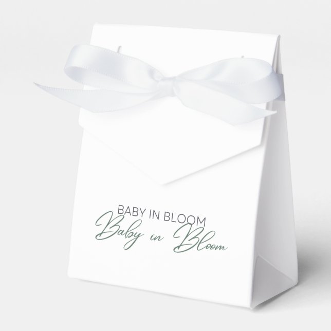 Baby in Bloom - Baby's Breath Favour Box (Front Side)
