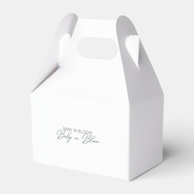 Baby in Bloom - Baby's Breath Favour Box (Front Side)