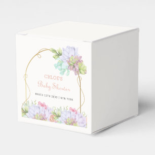 Baby In Bloom Boho Arch Cactus Baby Shower Favour Box