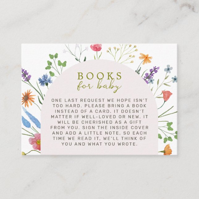 Baby In Bloom Books for Baby Enclosure Card (Front)