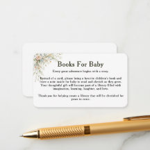 Baby In Bloom Books for Baby Insert Card 