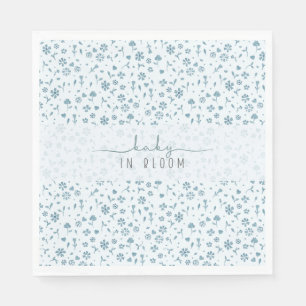 Baby in Bloom boy baby shower  Napkin